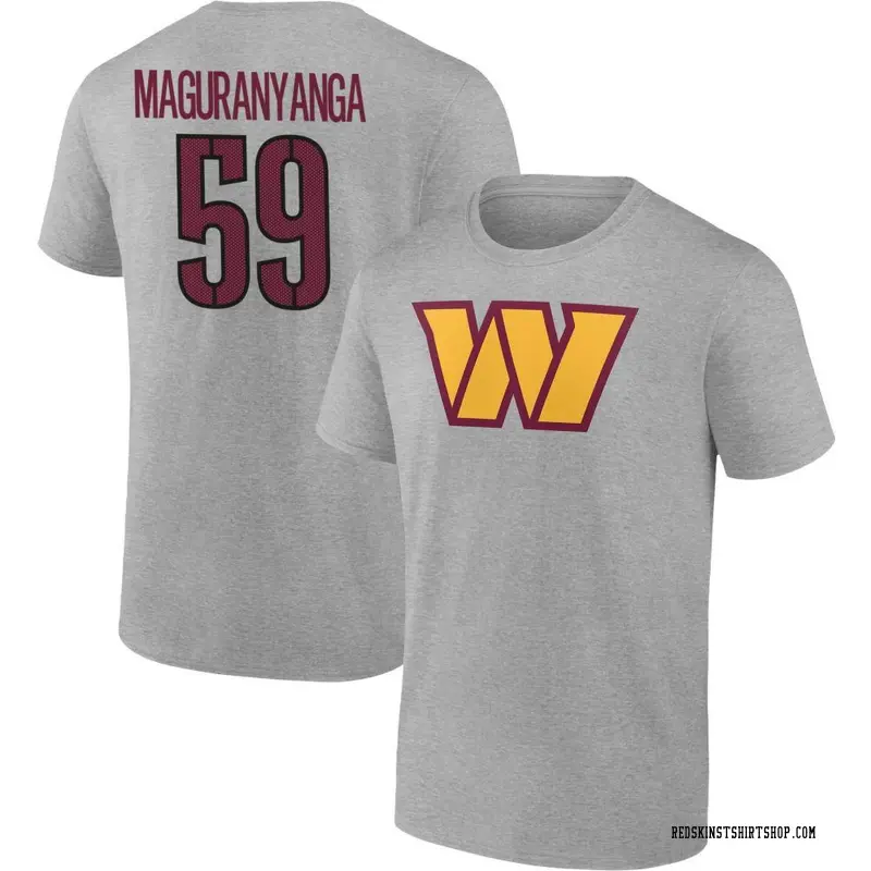 Youth T.J. Maguranyanga Washington Commanders Gray Name & Number T-Shirt