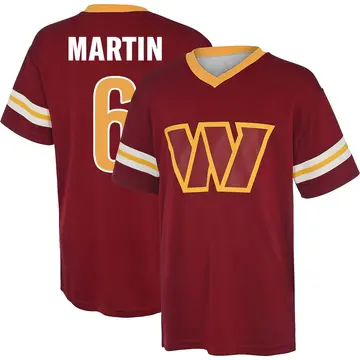 Youth Tay Martin Washington Commanders Red Name & Number Game Day V-Neck T-Shirt
