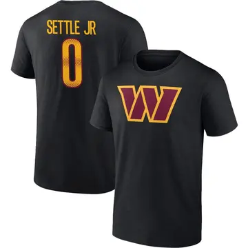Youth Tim Settle Jr. Washington Commanders Black Name & Number T-Shirt