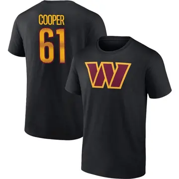 Youth Tyler Cooper Washington Commanders Black Name & Number T-Shirt