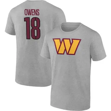 Youth Tyler Owens Washington Commanders Gray Name & Number T-Shirt